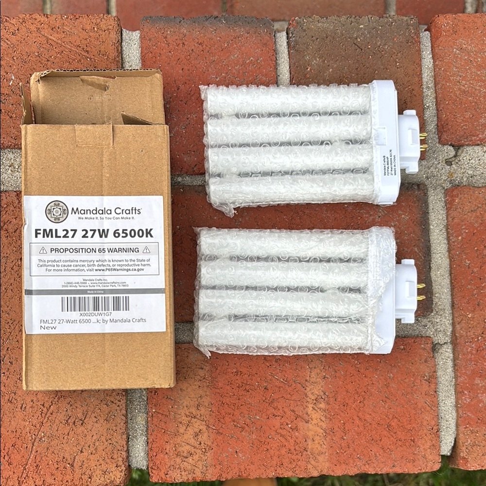 Mandala Crafts FML27 27W 6500K Light Bulbs
